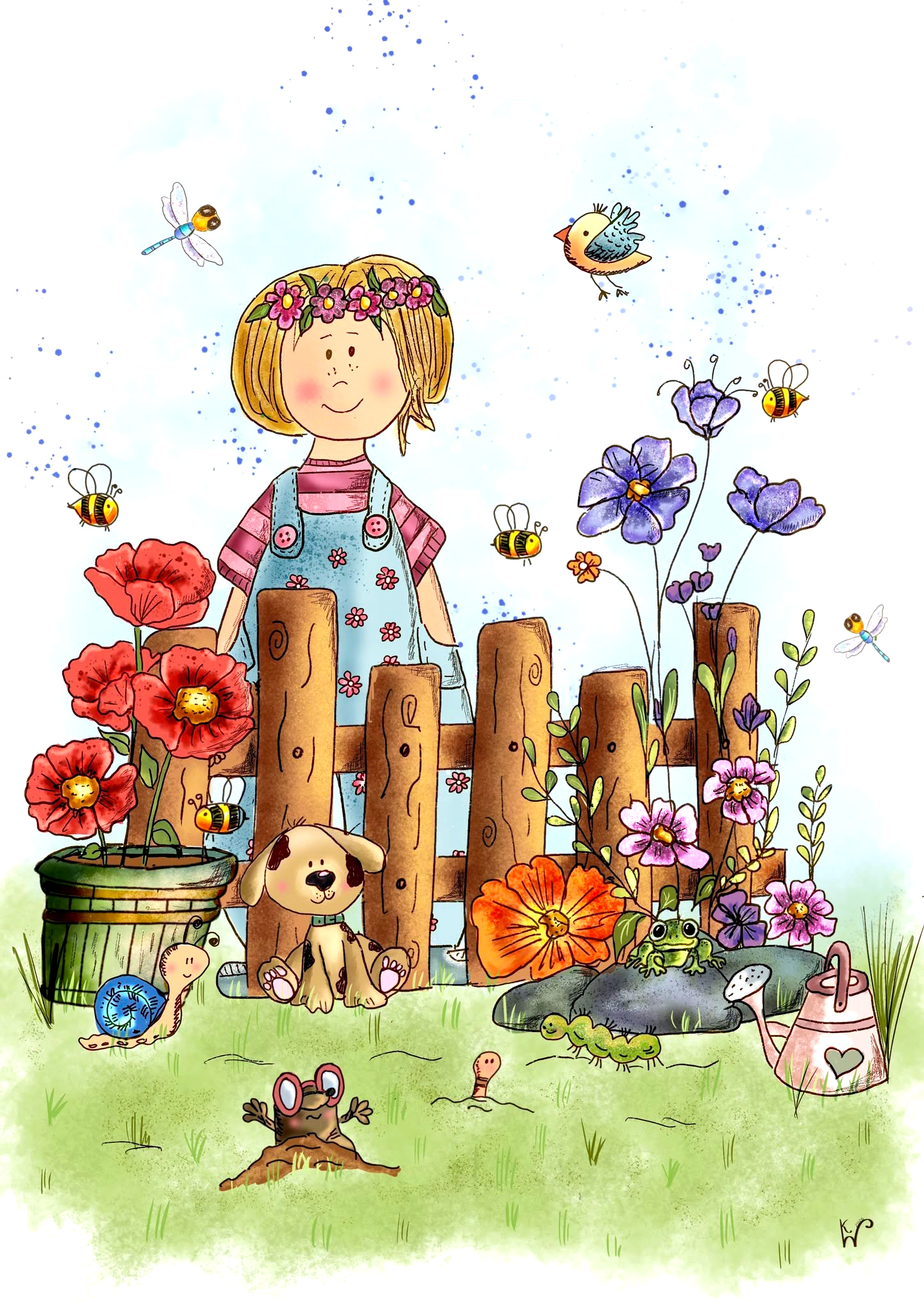 Karin 2 Testimonial Procreate Cottage Garten Online Kurs mit Regina Dambeck